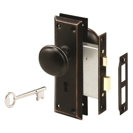 DEFENDER SECURITY Mortise Lock Set Orbrnz E 2495